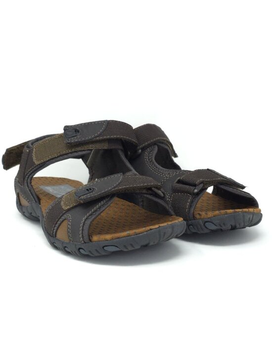 New Nunn Bush Rio Bravo Brown Leather Three-Strap Sandals Men’s 7M main image 4